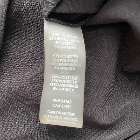 NWT Calvin Klein Black Tank Blouse, XL - Picture 4 of 7